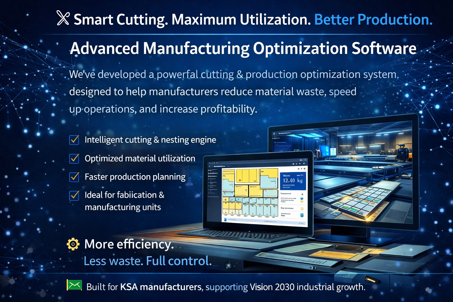 Smarter Cuts, Less Waste, Higher Output – Advanced Manufacturing Optimization